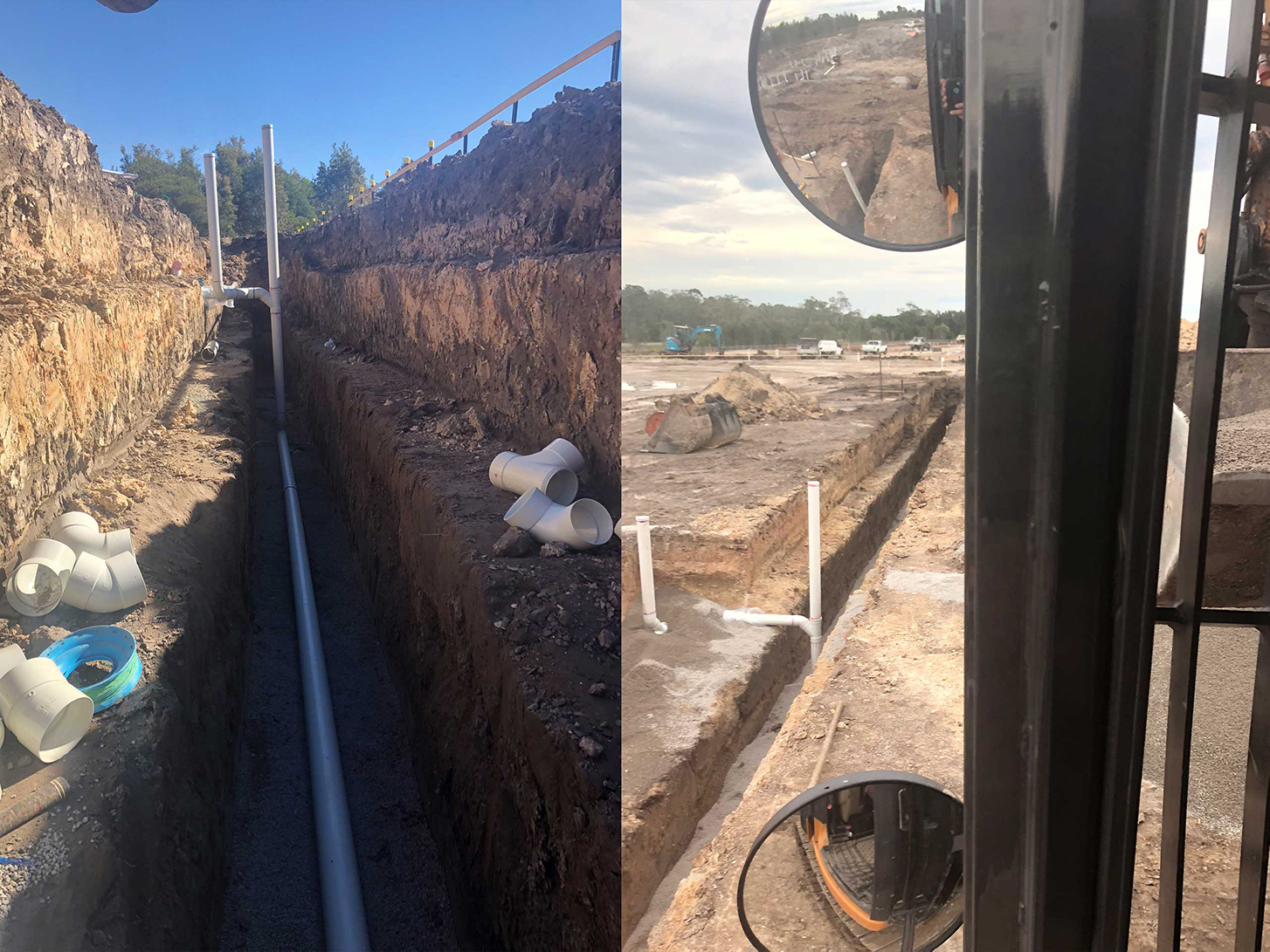 Excavation - commercial drainage